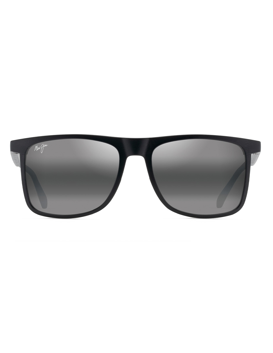 Grey Makamae Matte black Maui Jim Sunglasses lentes de sol 619-02