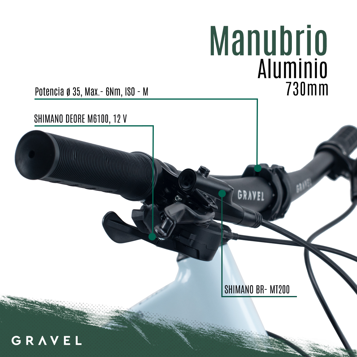 Bicicleta De Montaña Merú R29 12v Shimano Deore BLANCO Cuadro 15.