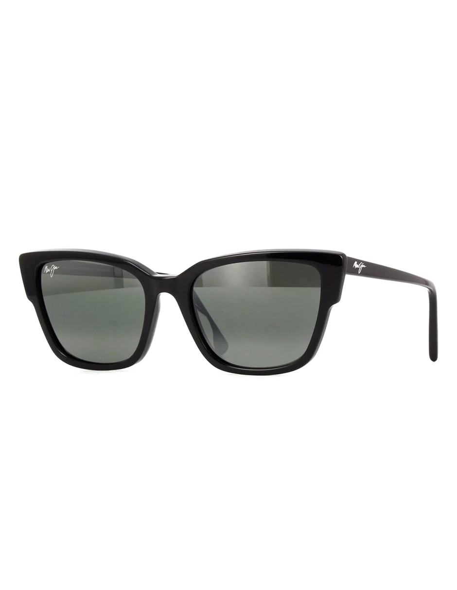 Grey Kou Black Gloss Maui Jim Sunglasses lentes de sol 884-02