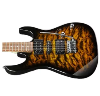 Guitarra eléctrica Ibañez Gio Ambar Transparente GRX70QA SB.