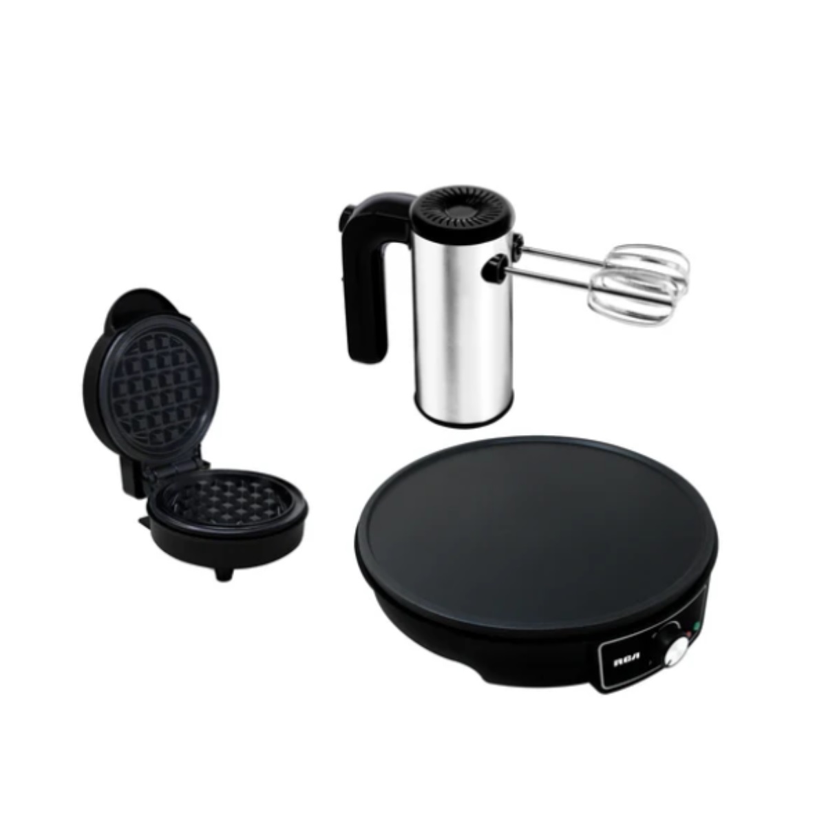 Combo Dulce Rca (Crepera + Mini Waflera + Batidora) RC-CD.