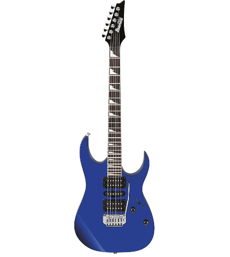 Guitarra eléctrica Ibañez Gio GRG170-JB azul, puente flotante.