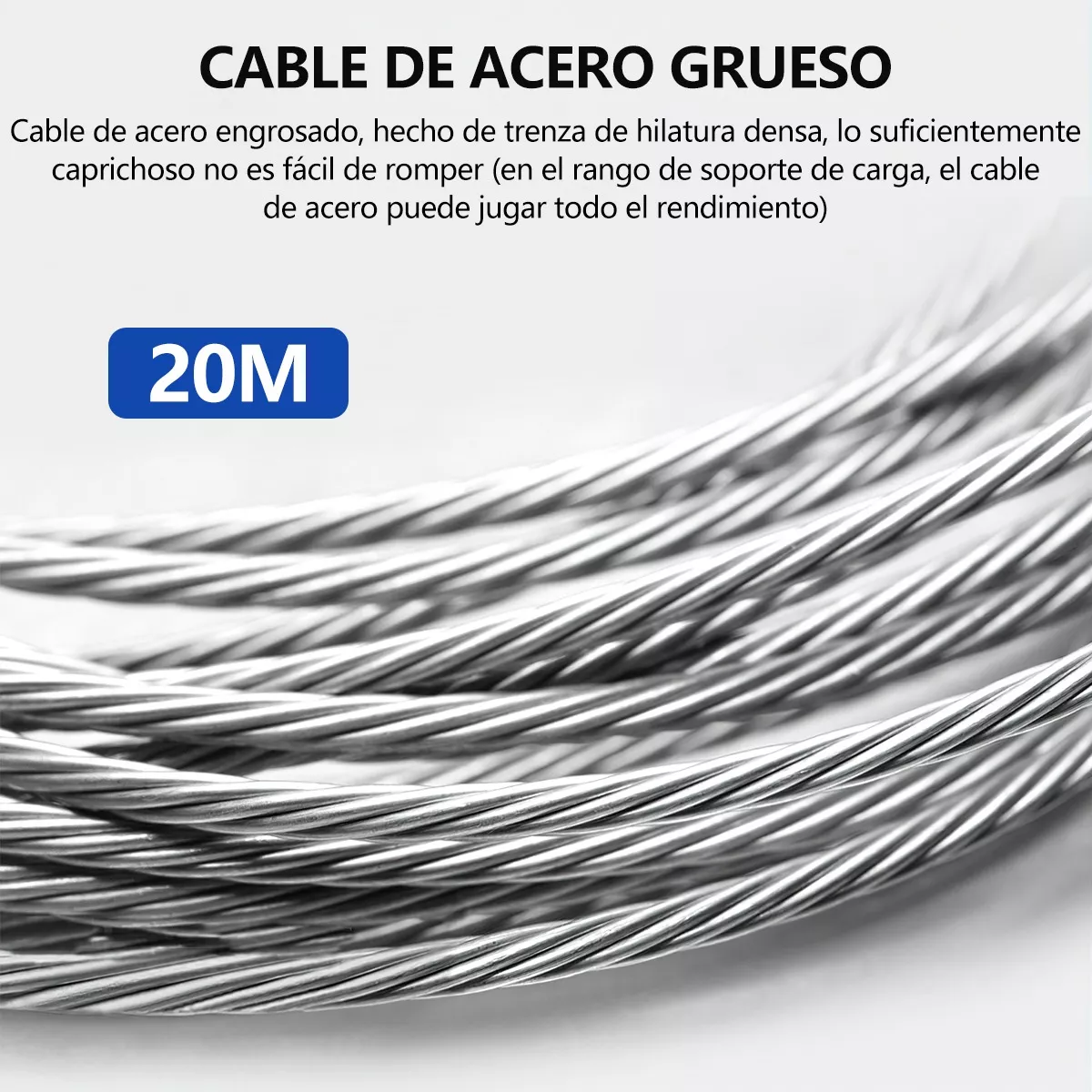 Polipasto Eléctrico Grúa Elevador De Carga 441lb, 20m, 110v Azul.