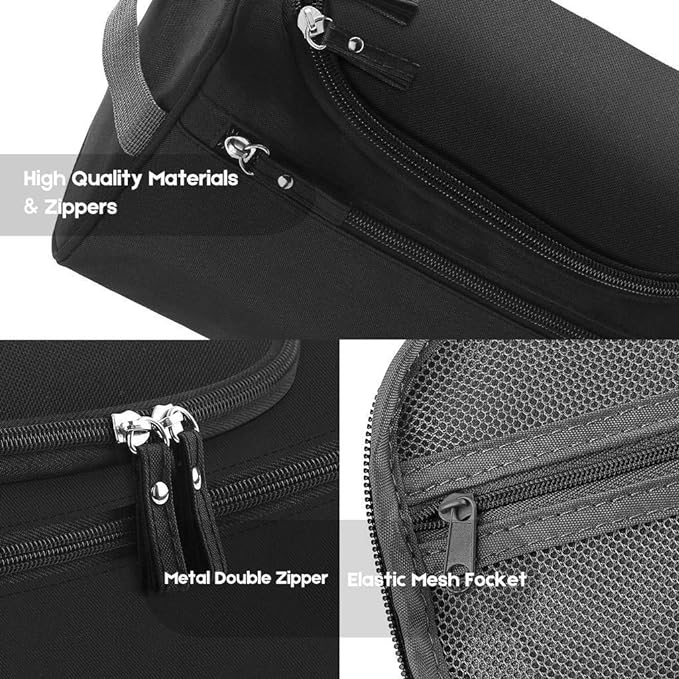 A Lumbor37 Bolsa de Aseo de Viaje Colgante Organizador y Baño Dopp Higiene Kit con Gancho para Accesorios de Viaje Artículos de Tocador Baño, Afeitado y Maquillaje para Hombres y Mujeres.