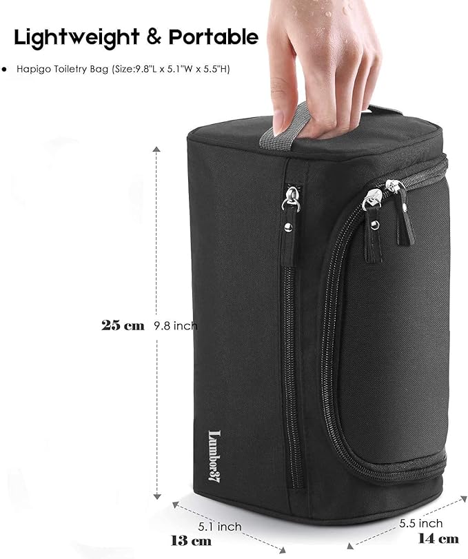 A Lumbor37 Bolsa de Aseo de Viaje Colgante Organizador y Baño Dopp Higiene Kit con Gancho para Accesorios de Viaje Artículos de Tocador Baño, Afeitado y Maquillaje para Hombres y Mujeres.