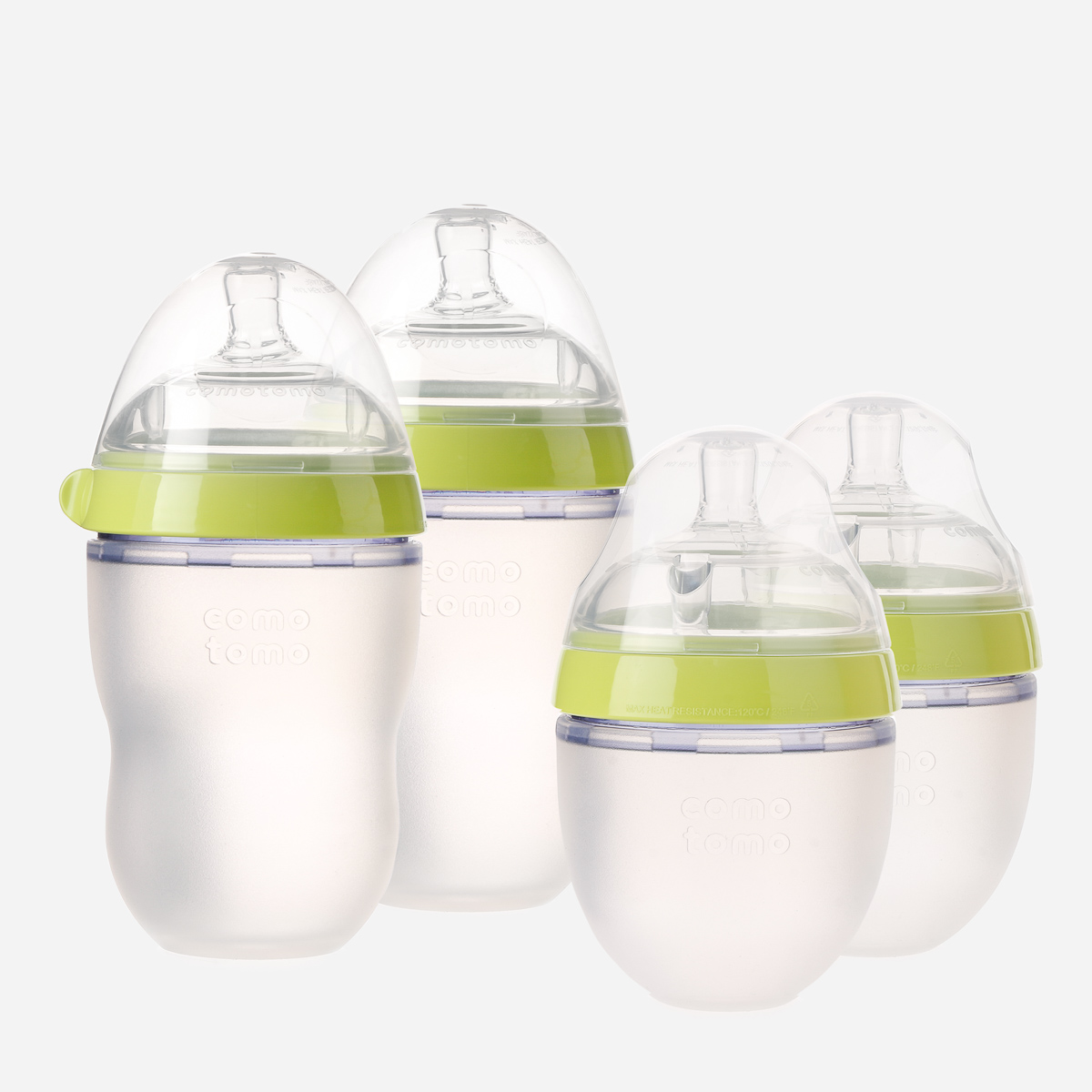 Bundle Comotomo, Pack de Biberón Tacto Natural y Tetinas,