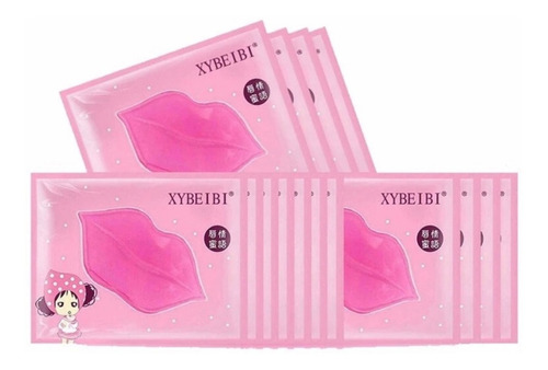 Paquete 10 Sobres De Parches Colágeno Para Ojos + 10 Parches Para Labios Hidratantes Anti Edad.