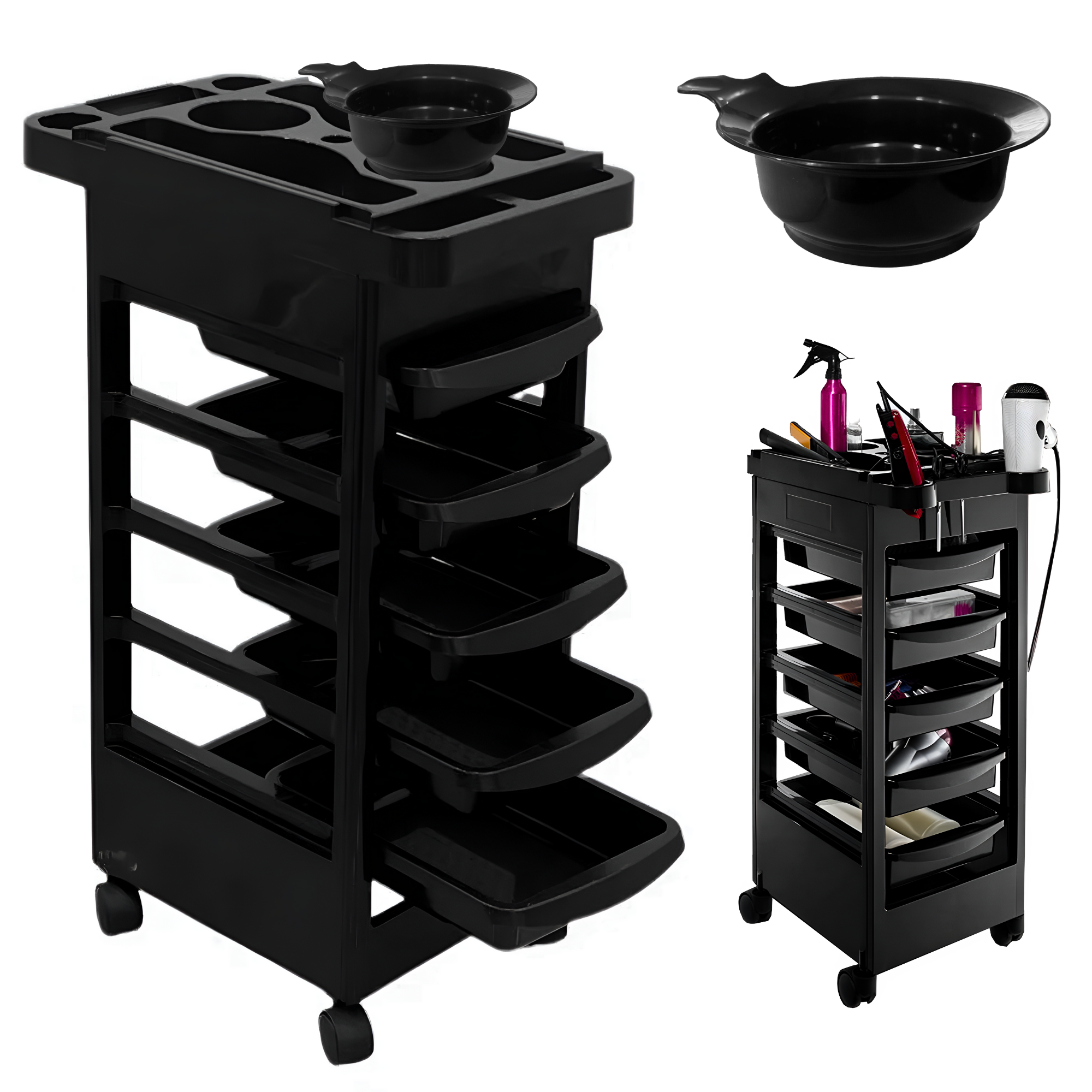 Carrito Auxiliar Para Estetica Ecomlab Organizador Belleza.