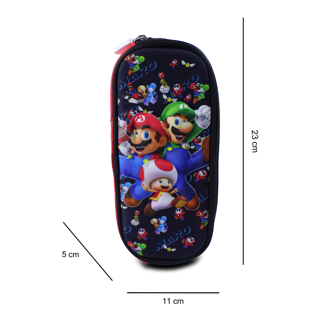 Kit Escolar Mochila Lonchera Y Lapicera De Mario Bross Para Niños.