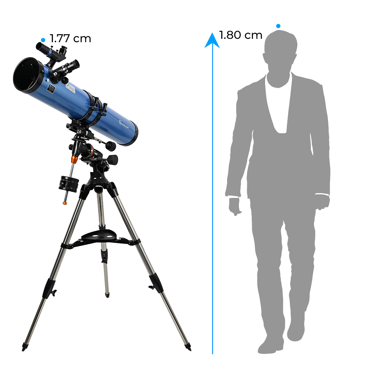 Telescopio Quasar Professional Q114 675x Con Cámara