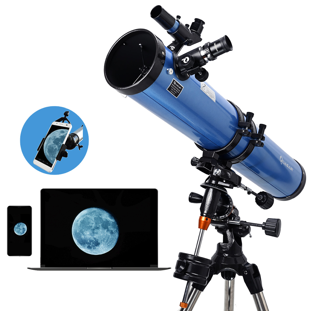 Telescopio Quasar Professional Q114 675x Con Cámara