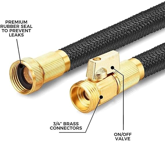 Manguera de Jardín Expandible Manguera de Agua Extensible Tubo de Agua Retráctil 50FT/15M Pistola para Agua Conector Multifuncional Riego de Plantas Lavado de Coche Autos Mascotas Ducha de Perro(15).