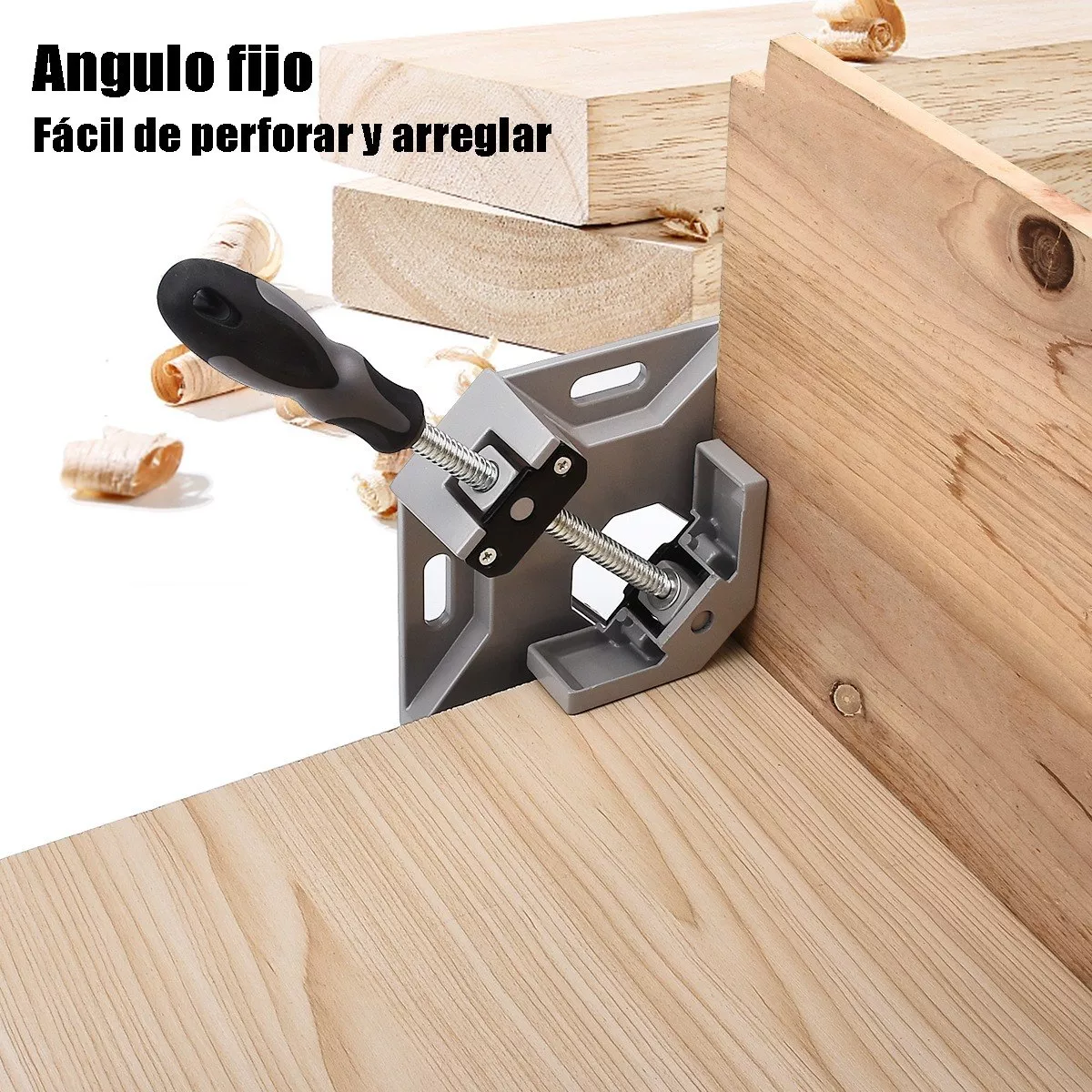 Prensa Esquinera Carpinteria 90° Para Madera Y Metal.