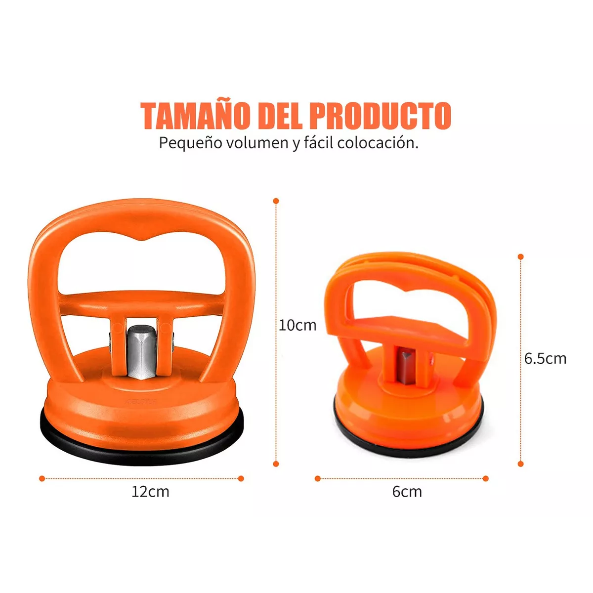 Par Chupón Ventosa Para Sacar Abolladuras Y Levantar Cargas 25kg 2Pzas.
