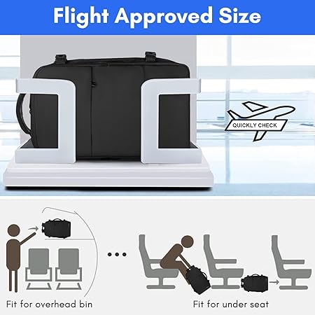 Mochila de Viaje para Computadora Portátil, Maleta de Viaje Aprobada por Avión para Hombres y Mujeres con Puerto de Carga USB, Bolsa de Equipaje de 35 L Aprobada por la TSA de 15,6 Pulgadas, Negro.