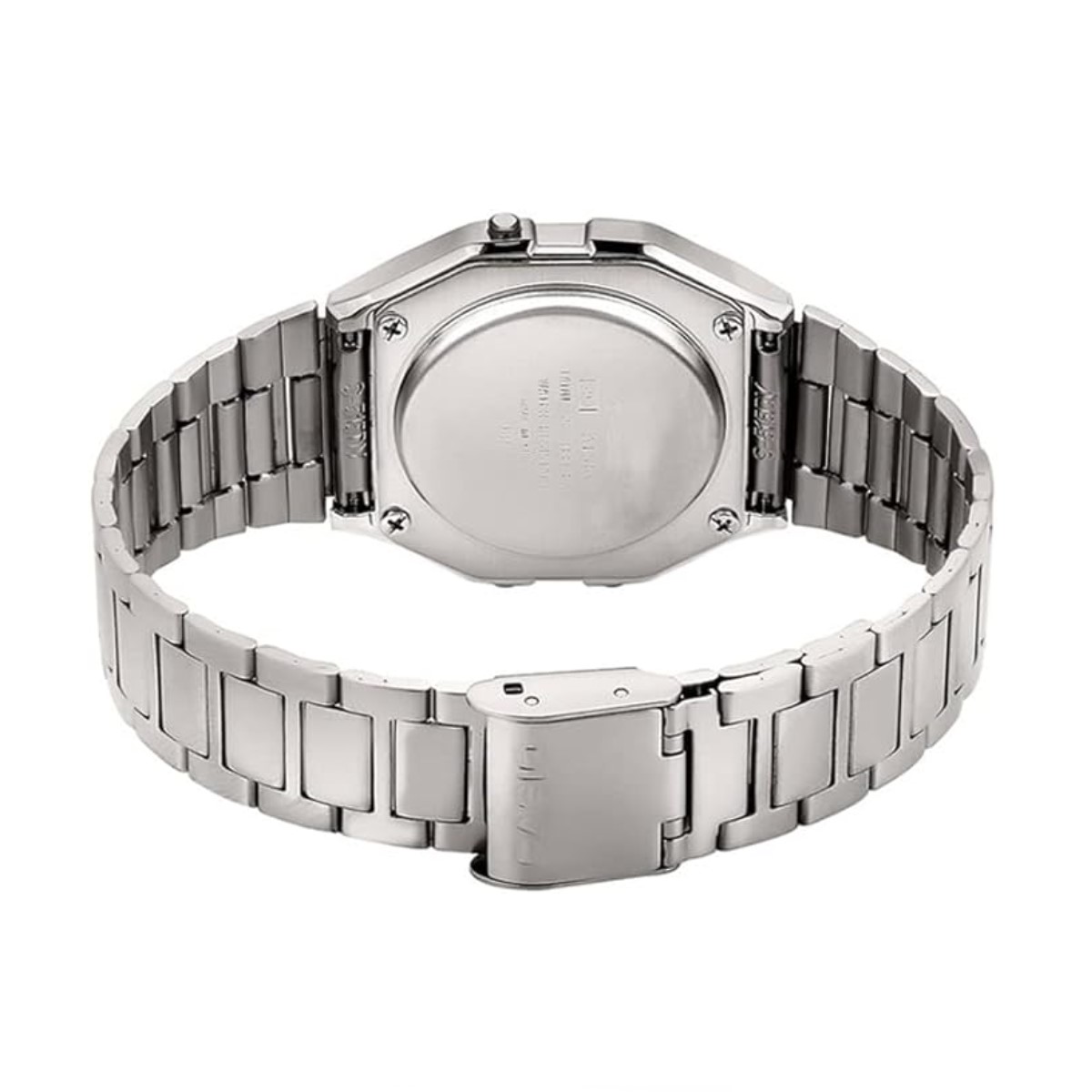 Reloj Casio Digital Retro Unisex 33mm, pulsera de Acero Inoxidable A158WA-1.