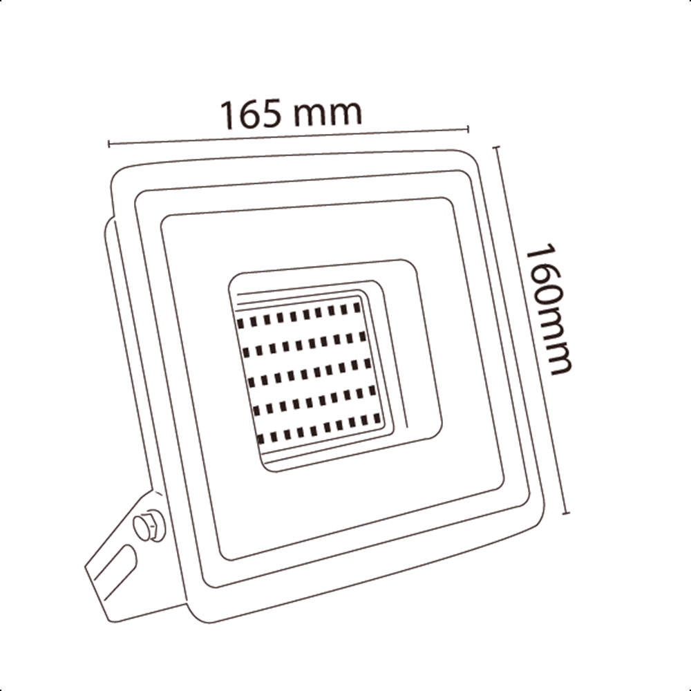 iCON Reflector LED 50W Ilumina 550 lm/w, Luz Neutra, Certificación IP65 para Interiores y Exteriores