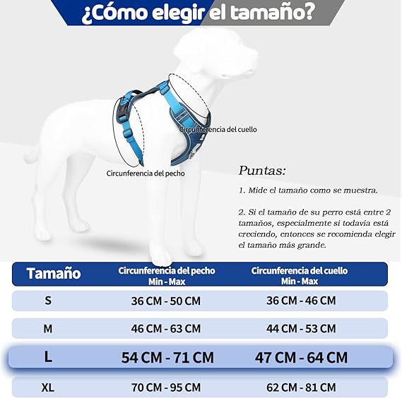 MESVIER Arnés para Perro Mediano Grande Pequeño con Correa 1.5m, Pechera para Perro Ajustable Reflectante Transpirable, Arneses para Perro Sin Tirones para Caminar Viajar Entrenar Perros Accesorios.