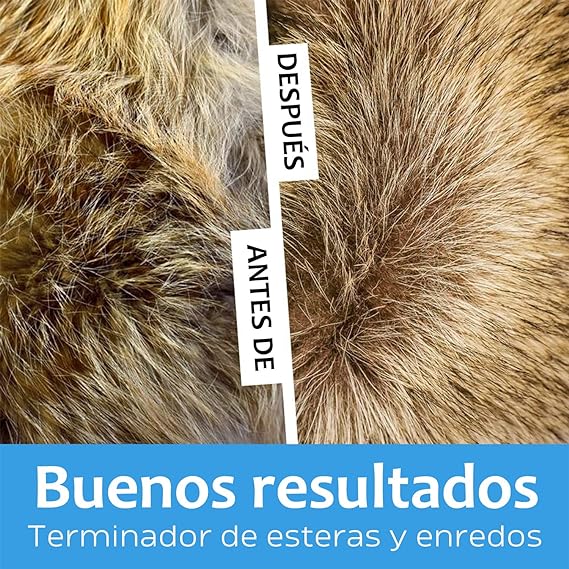 2 en 1 Cepillo para Perros，Cepillo para Mascotas para Eliminar Nudos y Enredos, Reduciendo el Desprendimiento de Pelo Hasta en un 95%, para Perros y Gatos de Pelo Corto o Largo.