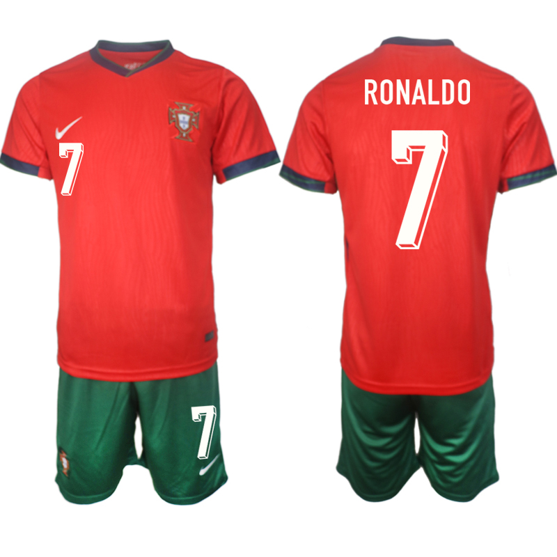 Nuevo! Jersey Cristiano Ronaldo CR7 Portugal Eurocopa 2024 Local Roja Talla M.