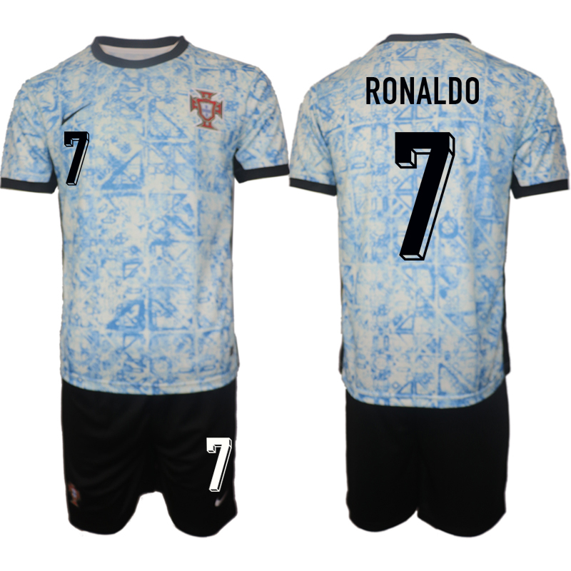 Nuevo! Jersey Cristiano Ronaldo CR7 Portugal Eurocopa 2024 Visita Azul Talla L.