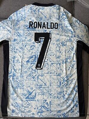 Nuevo! Jersey Cristiano Ronaldo CR7 Portugal Eurocopa 2024 Visita Azul Talla L.