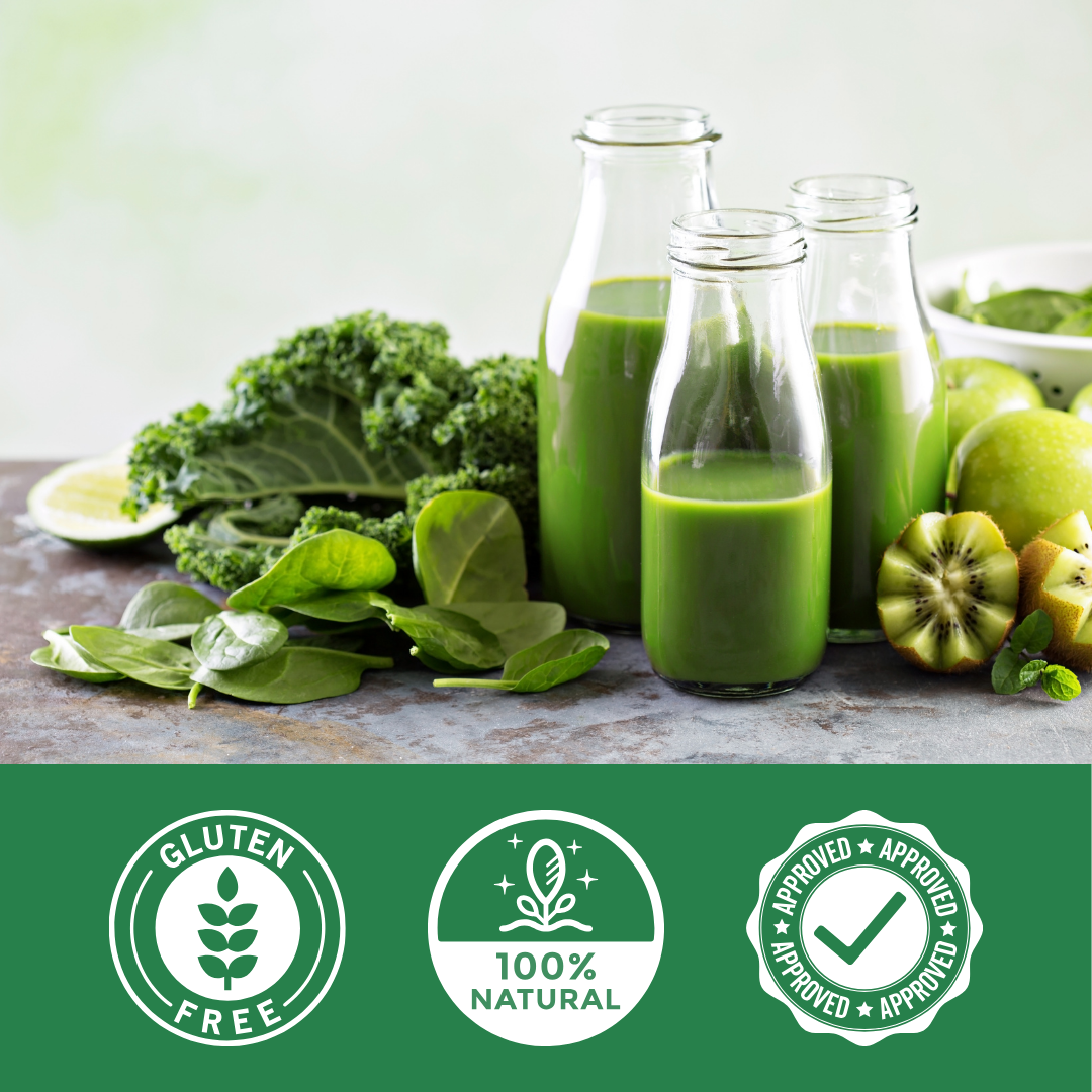 Flairfit® Daily Green Mix, Superfood +50 Ingredientes Múltiples Beneficios Todo En Uno 500g/Piña.