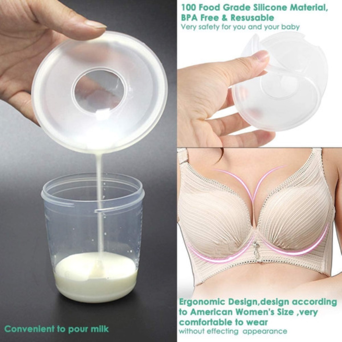 "Conchas Recolectoras Lactancia Protectore De Lactancia 4 Pcs "