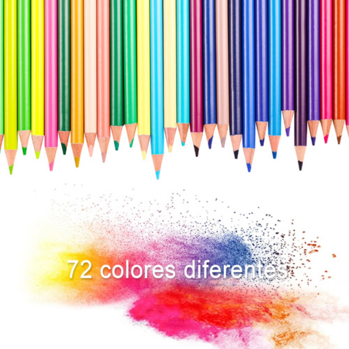 "Set De Lápices De Color Para Colorear P/adultos, 72 Colores ".