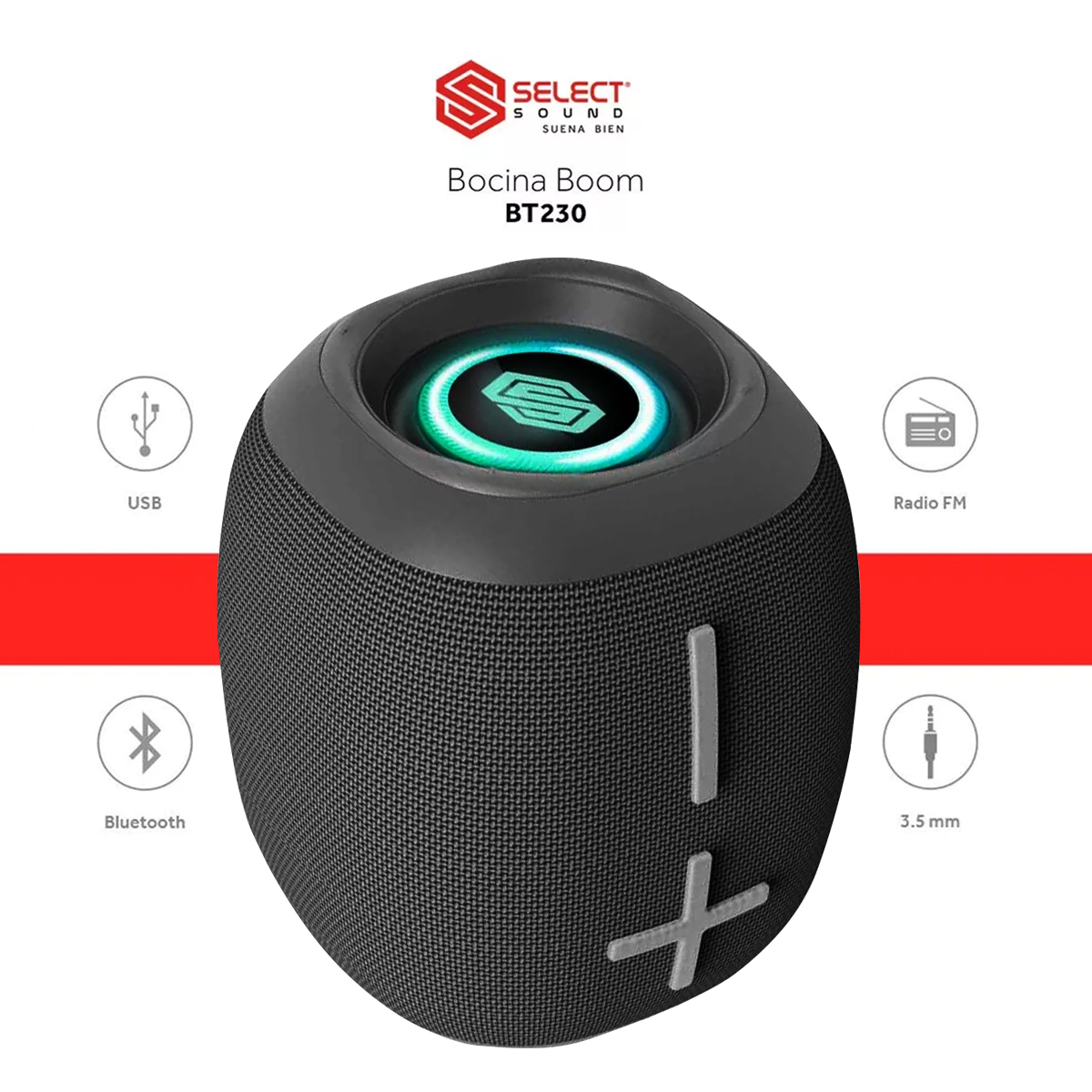 Bocina Inalámbrica Portátil Bluetooth Boom Tws Select Sound BT230