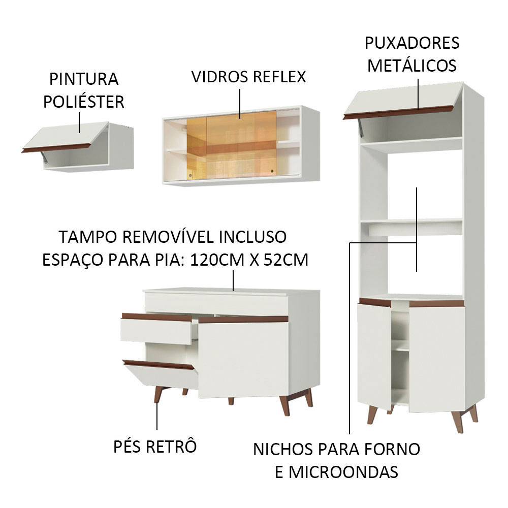 Cocina Integral Completa Modular Madesa Reims 260cm MM.