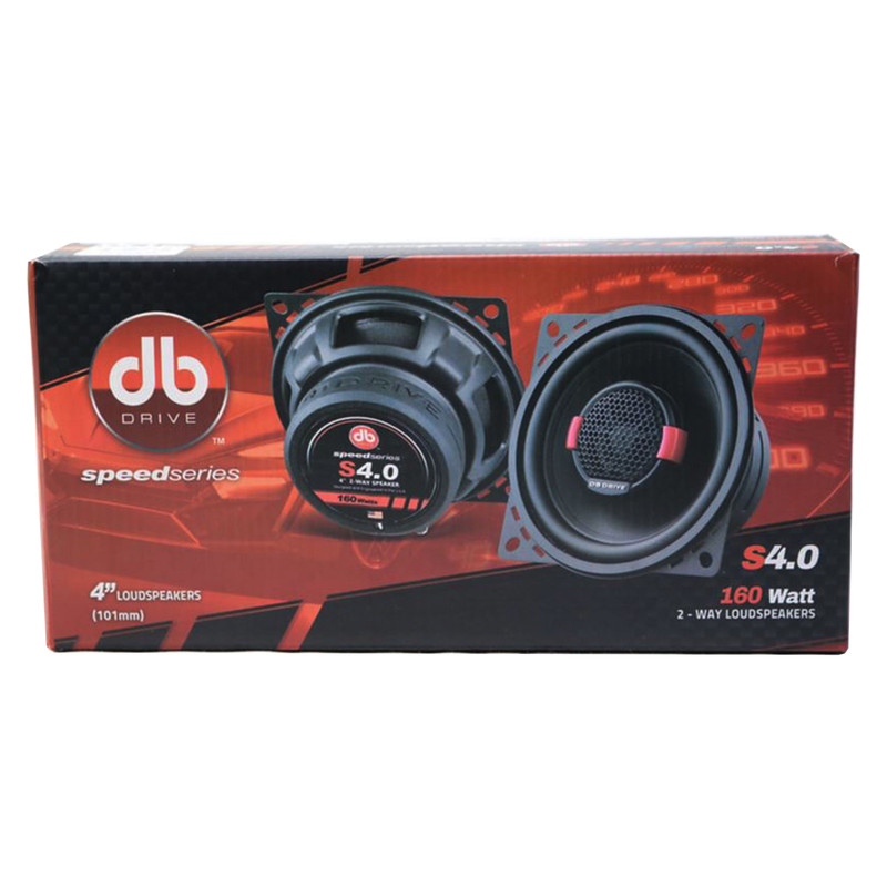 Bocinas Coaxiales DB DRIVE S4.0 4 Pulgadas 2 Vías 55W RMS.