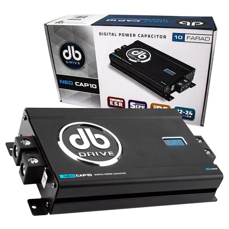 Capacitador Digital  DB DRIVE NEO CAP10 12-24 DVC 10 FARAD  .