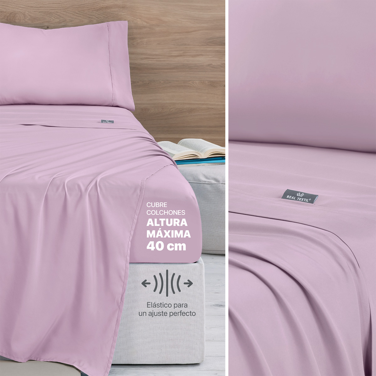 Set Edredón Ligero Queen Size con Fundas y Sabanas Santana REAL TEXTIL.