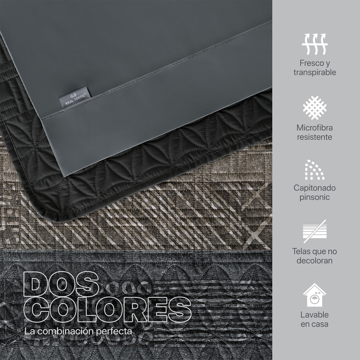 Set Edredón Ligero Matrimonial con Fundas y Sabanas Samurai REAL TEXTIL.