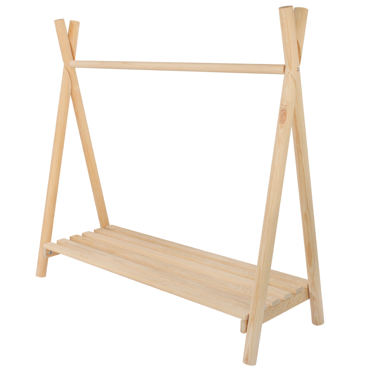Ropero Perchero Montessori De Madera - Niños Y Niñas Duduk .