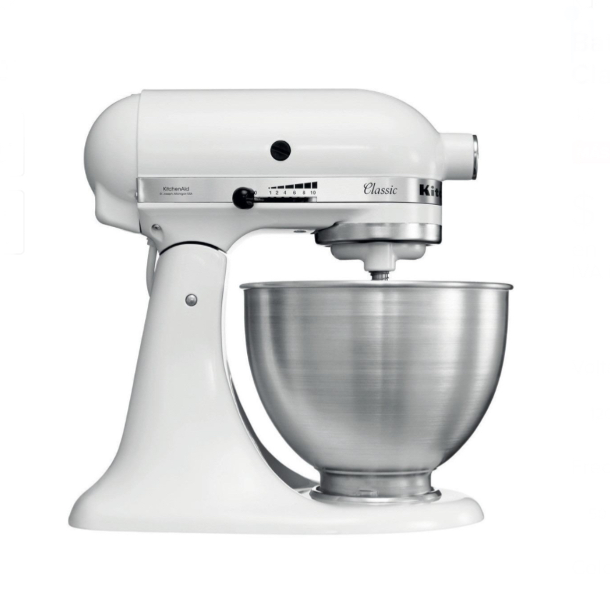 Batidora de pedestal KitchenAid Classic white 60 Hz 120 V.