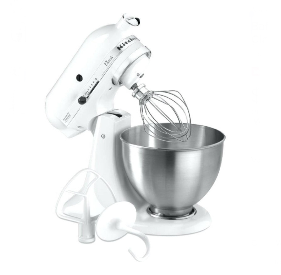 Batidora de pedestal KitchenAid Classic white 60 Hz 120 V.