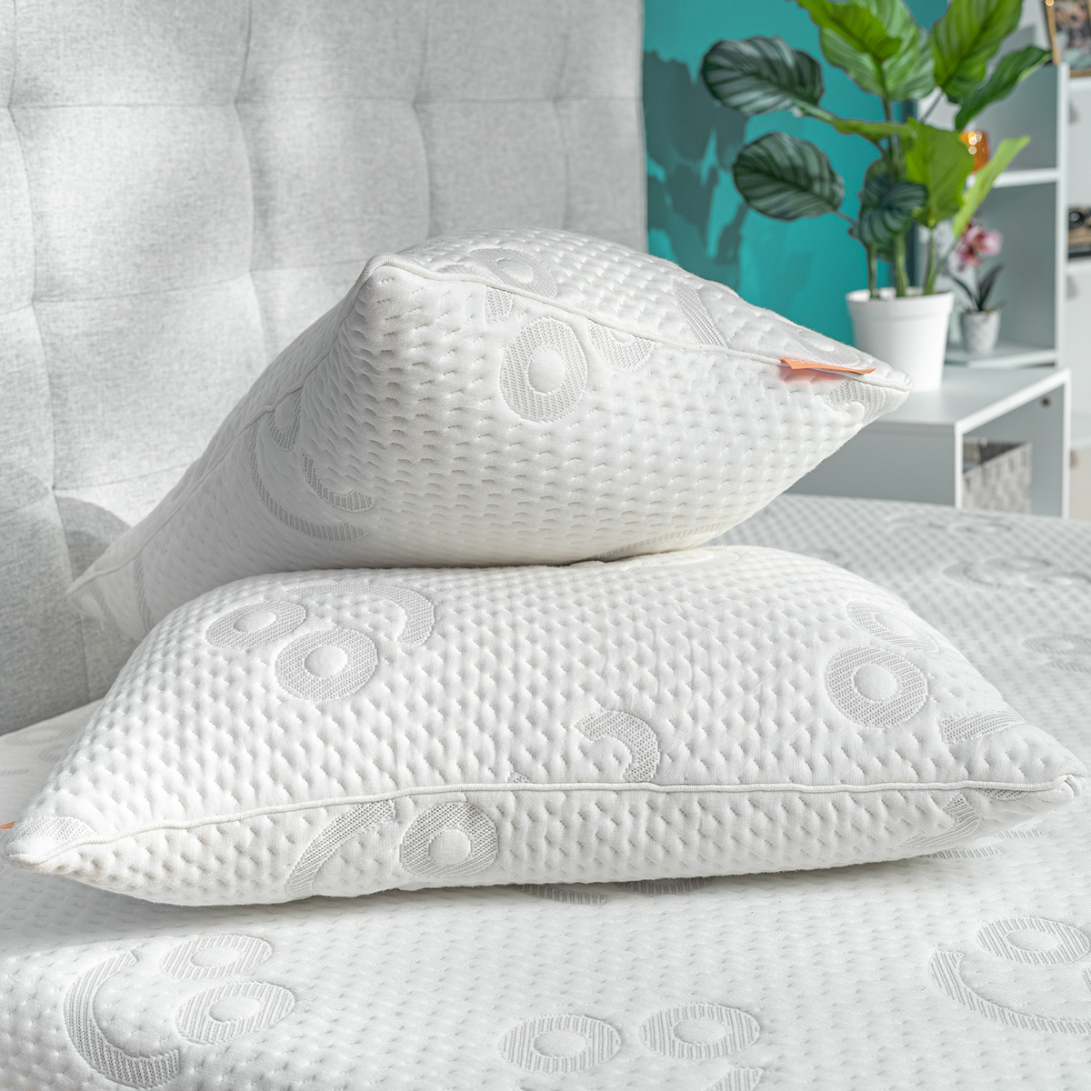 Almohada de Memory Foam Ajustable Roomi Pack 4 Piezas.