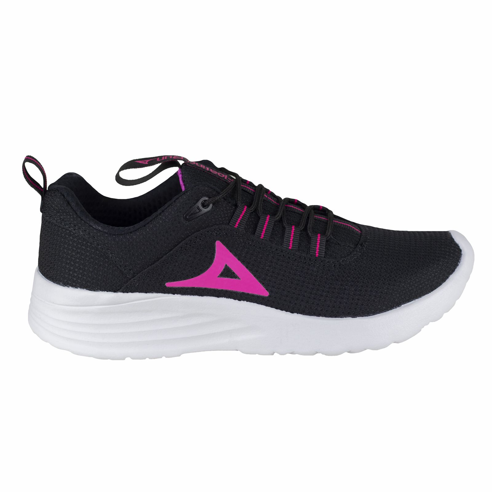 Tenis Running Mujer Pirma Sport 0248 Negro Fiusha Para Trotar.