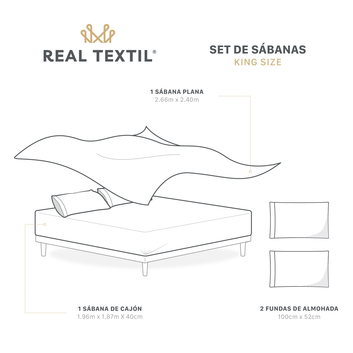 Sábanas de Satín King Size Tipo Seda Suave y Lujosa Con Fundas Negra Real Textil.