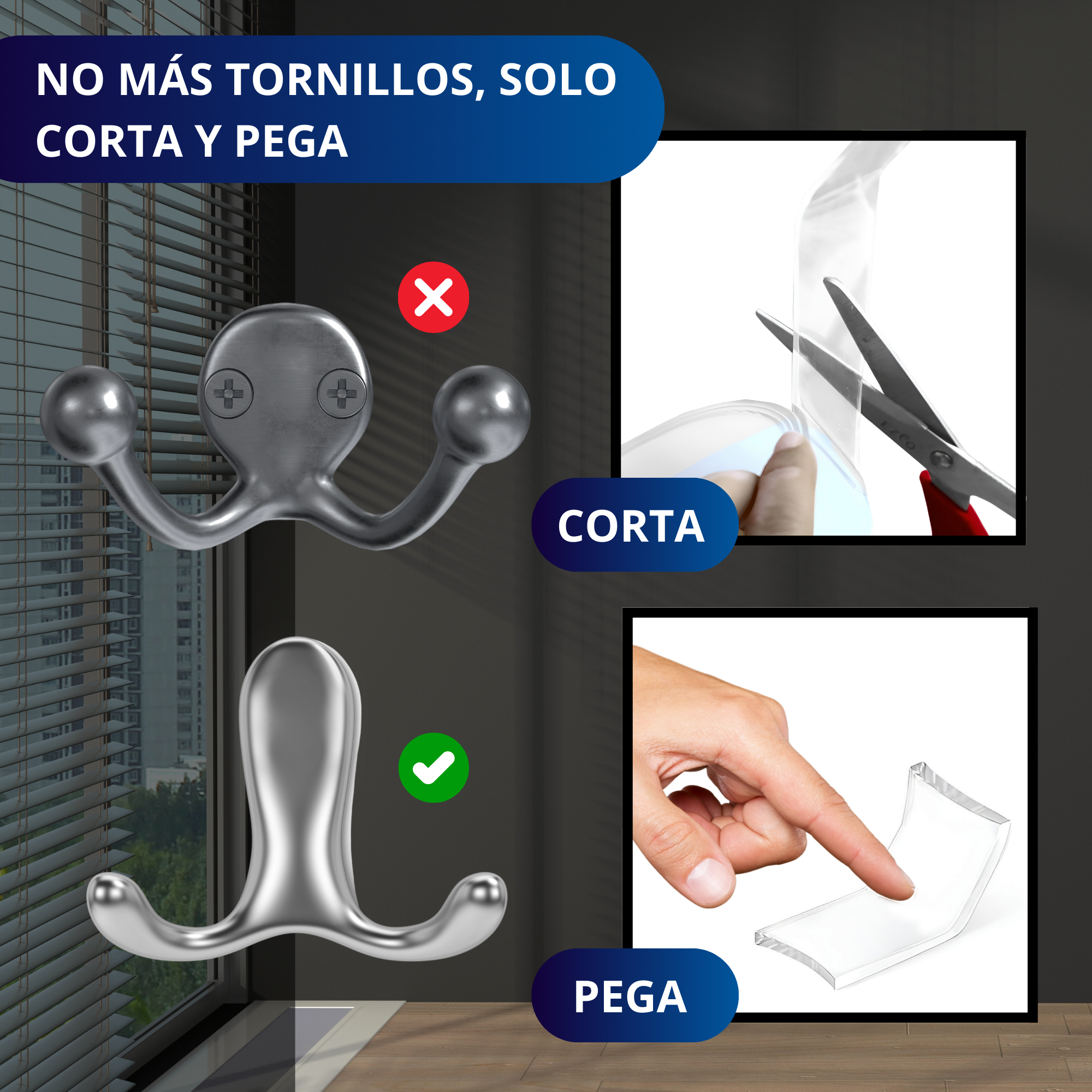 Cinta Doble Cara Adhesiva Ecomlab Transparente Nano Tape 3 Metros.