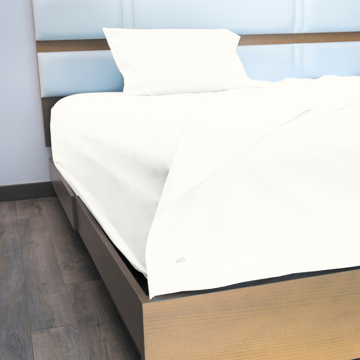 Juego de Sábanas Algodón Confort Percal 300 - Individual - Hueso