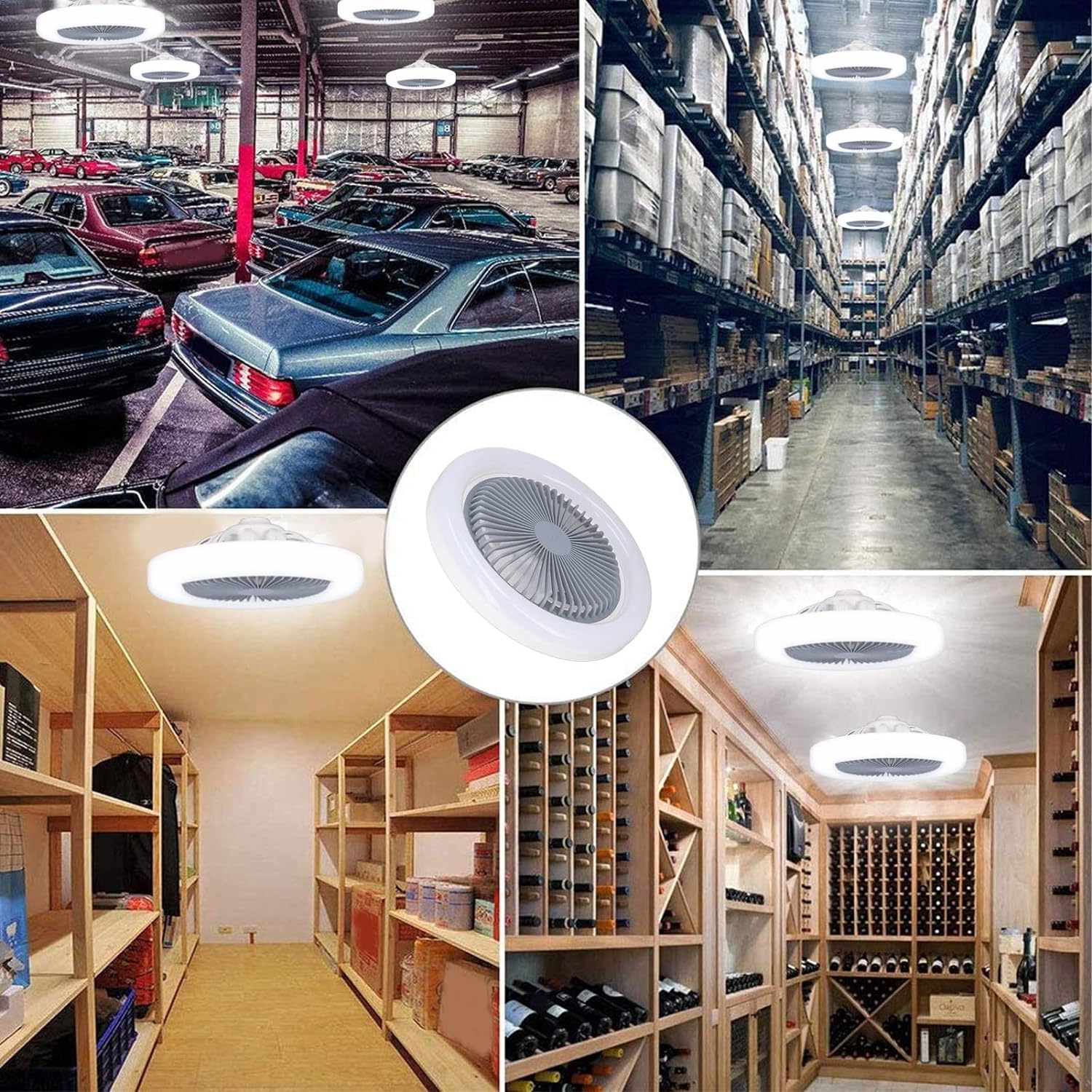 Foco Ventilador de Techo Ventilador Led