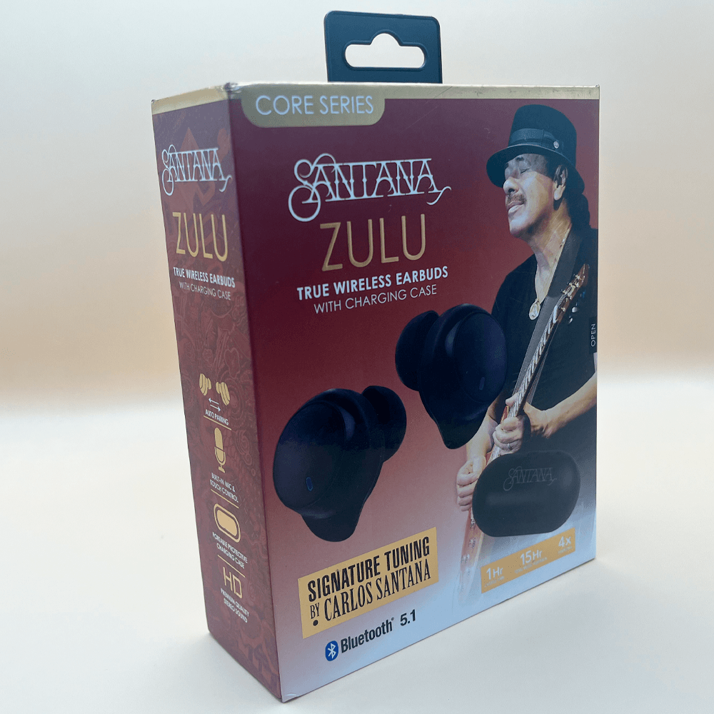 Carlos Santana Audifonos Inalambricos Estuche De Carga Zulu Color negro