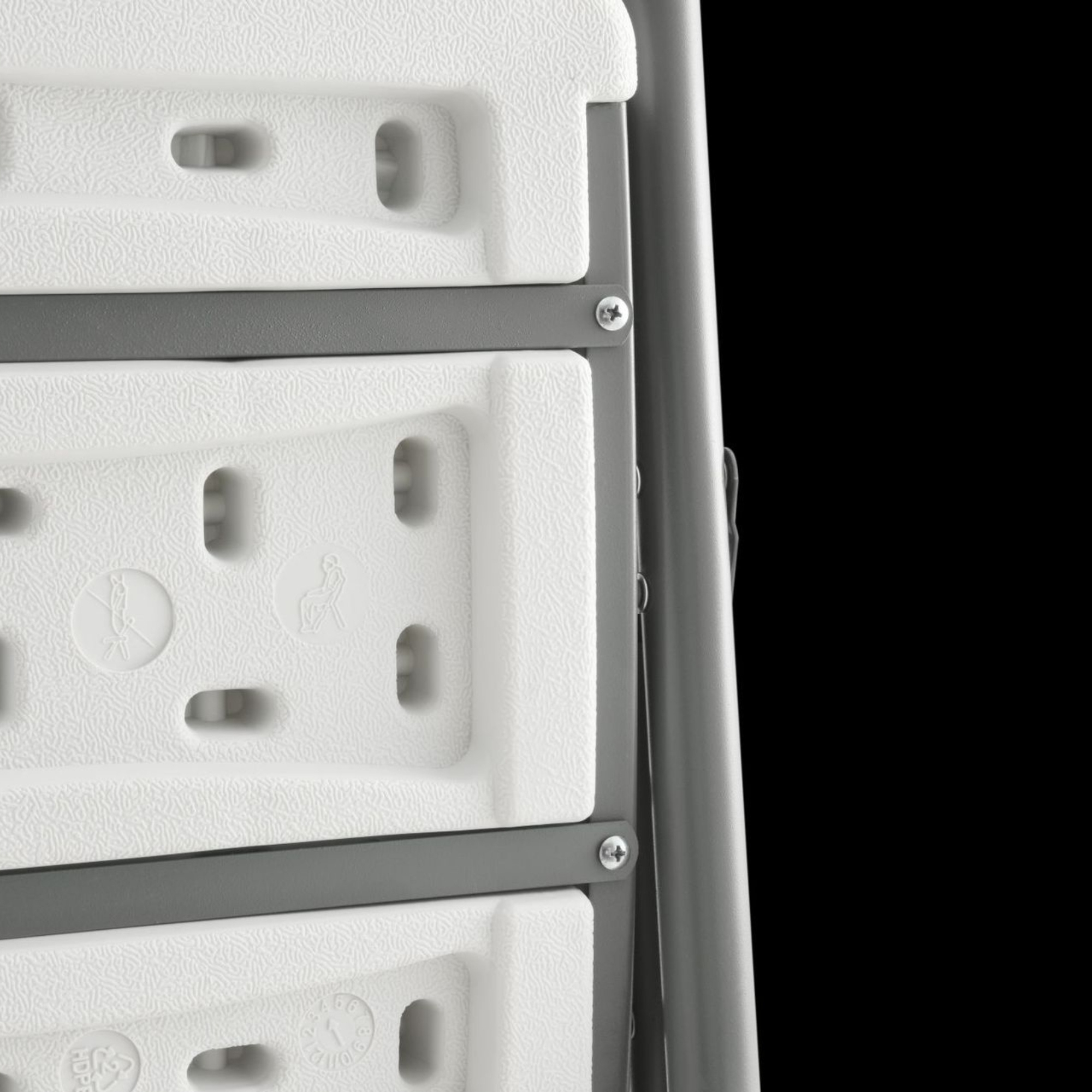 Silla Plegable De Plástico Ecomlab Blancas Uso Rudo Hp-53d
