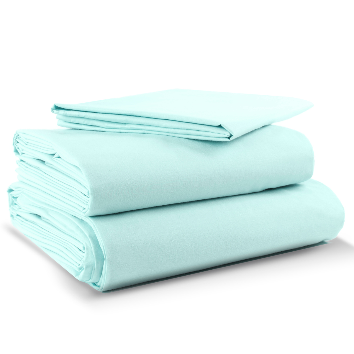 Juego de Sábanas Algodón Confort Percal 300 - King Size - Verde Agua