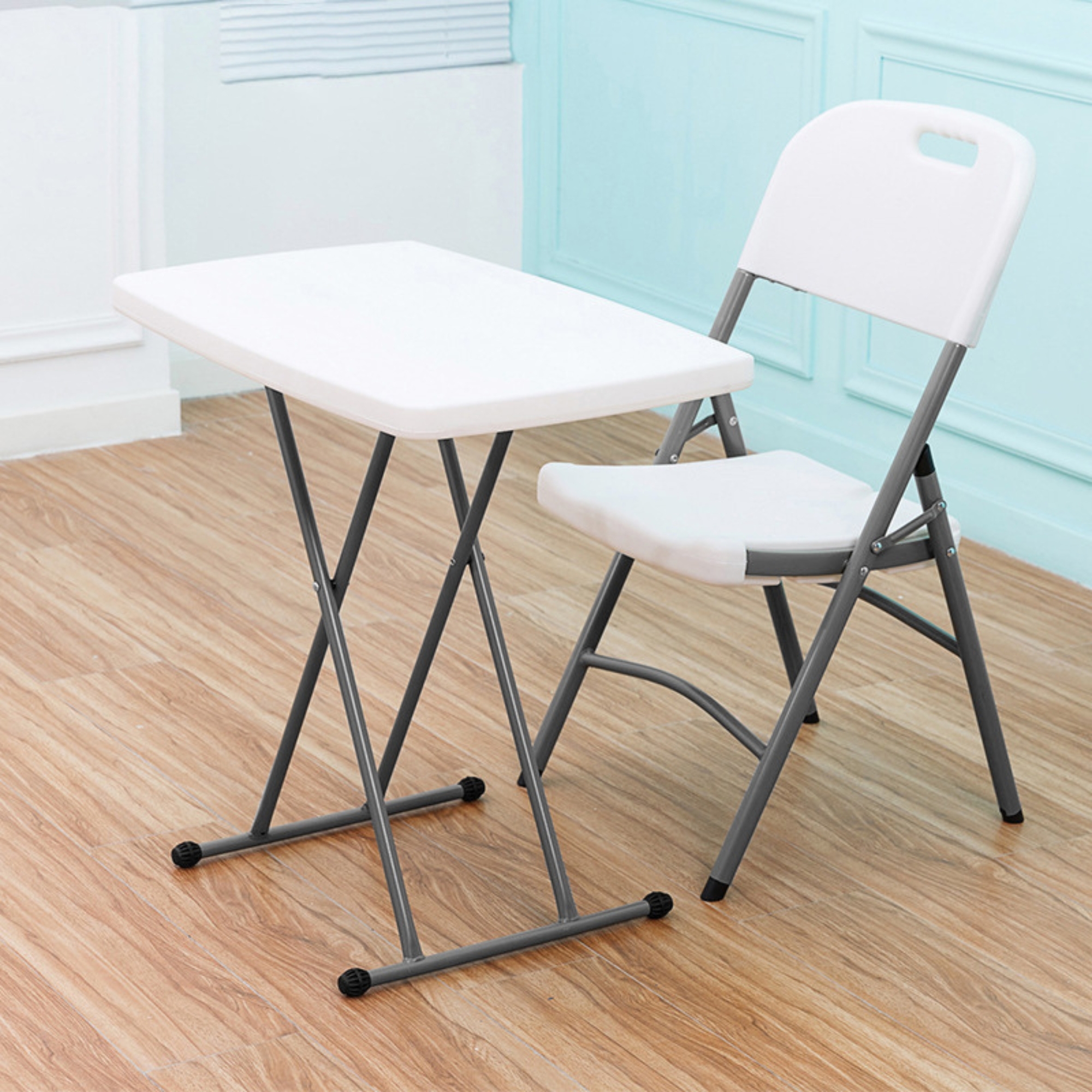 Silla Plegable De Plástico Ecomlab Blancas Uso Rudo Hp-53d