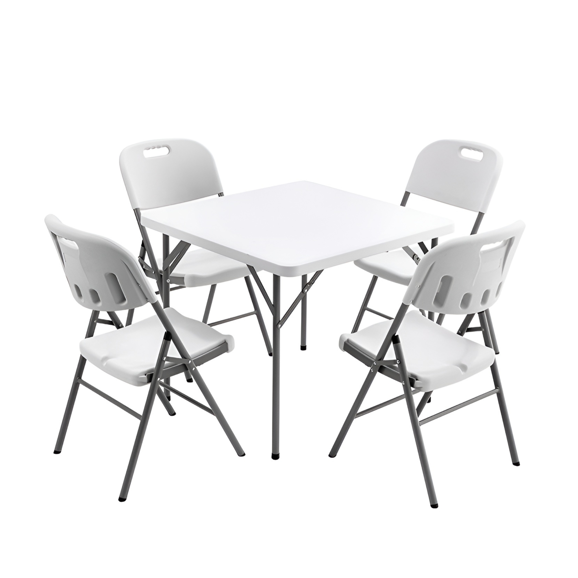 Silla Plegable De Plástico Ecomlab Blancas Uso Rudo Hp-53d