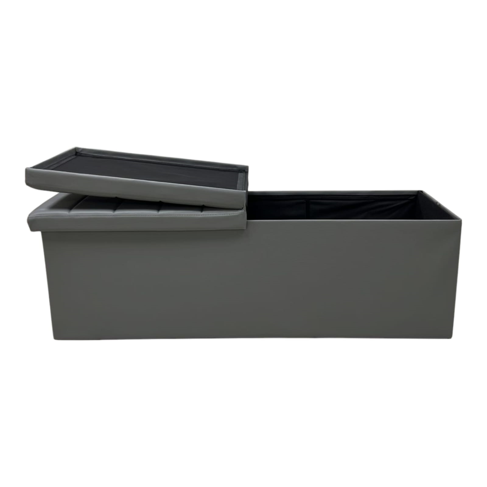 Baúl de Almacenamiento Plegable con diseño Otomano de PU